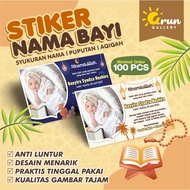 Baby NAME STICKER / AQIQAH STICKER / PUPUTAN STICKER