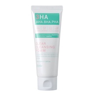 3HA Clear Cleansing Foam 100ml AHA BHA PHA Gentle Facial Cleanser Daily Deep Clean Face Wash K-Beaut