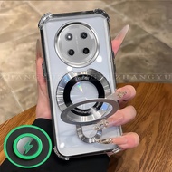 Suitable For Honor X9C phone case New Magnetic Mounting Bracket shockproof soft case SJ09