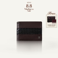 [8.8 SALE] JOVI BRUNO Wallet - Genuine Leather Men's Wallet | 6 Months Warranty | Percuma Ukir Nama