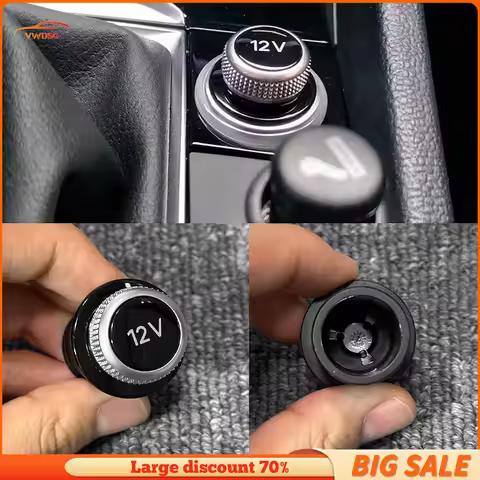 Car 12V interior cigarette lighter decorative cover For Audi A3 3V A4 B8 B9 Avant A5 8T A6 C7 C8 A7 