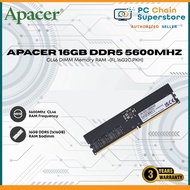 Apacer 16GB DDR5 5600Mhz CL46 DIMM Memory RAM (FL.16G2C.PKH)