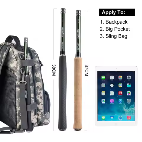 Goture Tenkara Fly Fishing Rod Combos 12FT Classical Portable Ultra Light IM8 Carbon Fiber Trout Rod