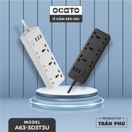 OCATO Tran Phu OCATO A63-3D3T3U extension power outlet (6 sockets + 3 USB charging ports)