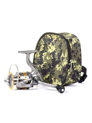 釣魚必需品 魚餌工具袋 魚竿桶輔助袋 捲線器袋 裝線輪套袋。佩戴方法：可掛起，穿繫在腰帶上，附着在其他物體上。