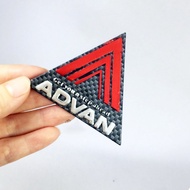 Carbon Fiber ADVAN Logo Car Emblem Sticker Badge Decal Auto