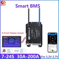 Daly Smart BMS With 4.3LCD polegadas UART 7S 8S 10S 12S 13S 14S 15S 16S 17S 20S 24S BMS 30A 40A 60A