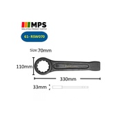 REMAX SLOGGING WRENCH HAMMER TUKUL RING SPANAR NUT WRENCH HAMMER RING SPANNER