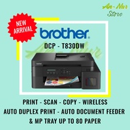 Brother DCP-T830DW Wireless Printer - Print Scan Copy WiFi Auto Duplex Print ADF AND MP Tray  DCPT83