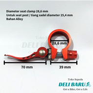 Deli baru Seat clamp qr standar 28.6 untuk seatpost 254 sepeda anak BMX federal fixie minion