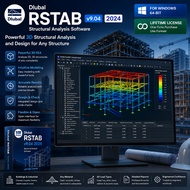 Dlubal RSTAB v9.04 2024 Lifetime For Windows 64-Bit Structural Analysis Software