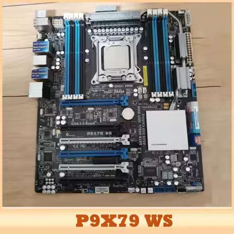 DDR3 ATX P9X79 WS For As-us Motherboard LGA2011 V1V2 6XPCI-EX16 PCI-E 3.0