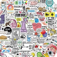 100Pcs/Set ❉ Chemistry & Physics & Biology‌ - Funny Science Slang Stickers ❉ Fashion Waterproof DIY 