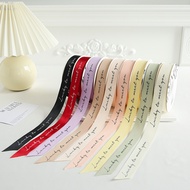 READY STOCK EzWrap.my 2.5cm x 20 Yards INS Wording Lucky To Meet You Premier Korean Double Side Edge