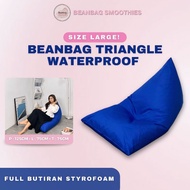 Bean Bag Plus Fill Triangle WATERPROOF Large Size ADULT Bean Bag Gaming