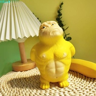 WELLN Squeezing Monkey Toys, Orangutan Yellow Squeeze Vent Gorilla, Creative Stretch Creative 16cm S