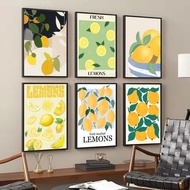 Abstract Minimalism Poster Lemon Vase Geometric Art Poster Canvas Poster Art Canvas Poster Wall Deco