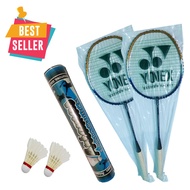 ALBI Paket Set Raket Yonex / Morris dan Kok Murah -  Paket 2 Pcs Raket dan 1 Slop Kok - Raket Kok Badminton - Raket Kok Murah - Raket kok Bulutangkis - Paket Hemat Badminton Bulutangkis