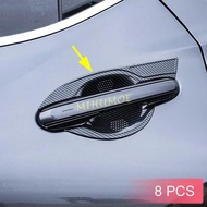 For Lexus NX250 NX350 NX450h+ 2022 2023 2024 Carbon Fiber Door Handle Bowl Cup Surrounds Trim Protec