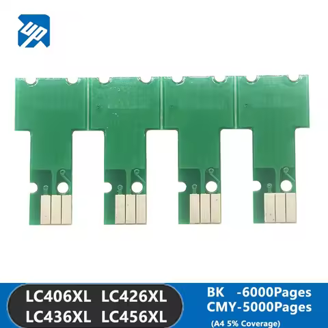 LC406 LC426 LC436 LC456 XL Ink Cartridge chip For Brother MFC-J4335DW J4345DW J4535DW J5855DW J5955D