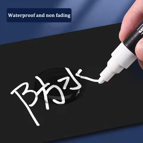 UNI Posca Acrylic White Highlighter Pen Marker Pen PC-1M/3M/5M/8K/17K Paint Markers For Glass, Plast