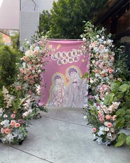 【婚禮佈置】雙角花柱款佈置檔期預訂─中彰地區