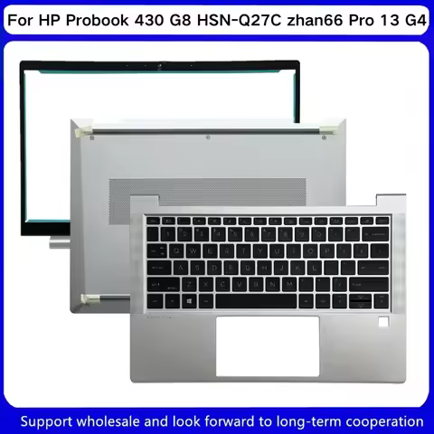 New For HP Probook 430 G8 HSN-Q27C zhan 66 Pro 13 G4 LCD Front Bezel Cover/Upper Case Palmrest/Botto