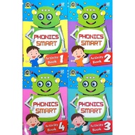 Pelangi - Phonics Smart Activity (book 1-4) Phonics Book for 4-6 years old Preschool