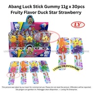 *Halal* Abang Luck Stick Gummy 11g x 30pcs Fruity Flavor Duck Star Strawberry Loongyik99