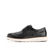 COLE HAAN Cow Leather Fashion Casual Shoes Mens Bright Black White Base C39598