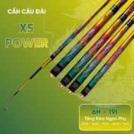 X5 Power 6H 19i Hand Fishing Rod needs to load fish from 1 to 10kg - Single Fishing Rod, Synthetic F