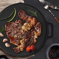 [Breeze Moon Korea] 5X Titanium Coating IH Griddle Pan - Black (Includes Jute Twine for Handles)