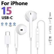 Earphones for iPhone 15 11 7 8 Plus Lightning Bluetooth Wired Headset with Microphone Android Phone Accessories
