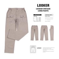 กางเกงวินเทจ ขายาว กระเป๋าหน้า LOOKER VINTAGE LONG PANTS