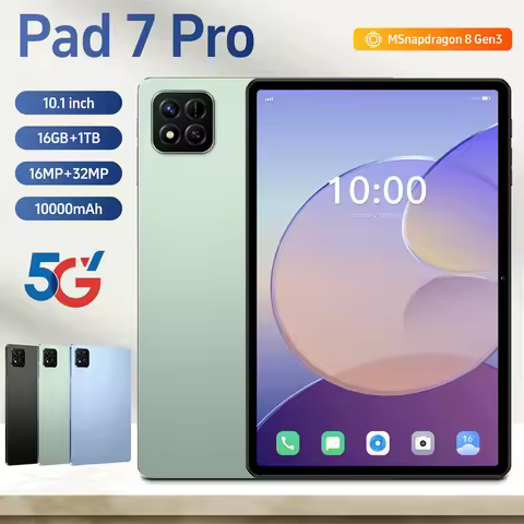 HOT Pad 7 Pro 22GB+2TB 5G Dual SIM Tablet Global Version Original 10000mAh 10.1" Tablet PC Android U