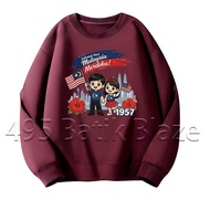 National Day Theme Comfortable Loose Fabric Sweatshirt, Daily Wear, Unisex Sweatshirt, Independence 