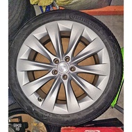 Tesla Model 3 19" Wheel Rim Silver 19x8.5  OEM 1044264-00-A