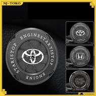 TOMBOL Universal Metal Rotary Engine Start Stop Button Cover