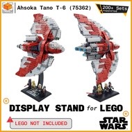 Display Stand for Lego Star Wars Ahsoka Tano's T6 Jedi Shuttle (75362)