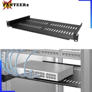 [Fenteer2] 1U Rack Shelf Server Bracket Computer Networking Tool for 19" Network Network Vented Rack