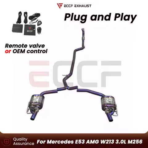 Sporty Aggressive Exhaust Sound Titanium Catback exhaust For Mercedes E53 AMG W213 3.0L M256 Plug an