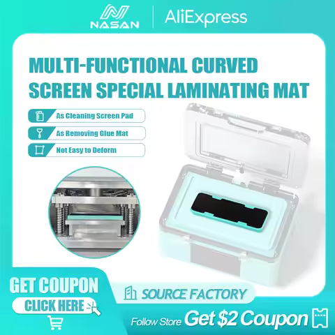 NASAN Curved Screen OCA Laminating Mold Mat Anti-slip Screen Wash Pad LCD Screen Refurbish Pad For S