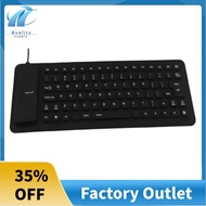 Silicone Mute Soft Keyboard 85-Key Computer Keyboard USB Wired Keyboard