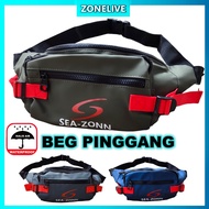 SEAZONN WATERPROOF WAIST SLING BAG MOTORCYCLE BAG BEG MOTORSIKAL SPORT WATERPROOF BAG BEG LELAKI SIL