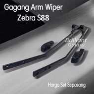 Vip3 * ZEBRA S88 - Front Iron Wiper Arm Handle - Set Bonus Skewer Buttons