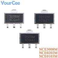 10Pcs NCE0103M NCE0202M NCE3008M SOT-89 N-Channel 0103M 100V/3A 0202M 200V/2A 30V/8A Enhanced Power 