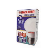 [特價]4入 TOA東亞 LED 3W 6500K E27 白光 全電壓 球泡燈