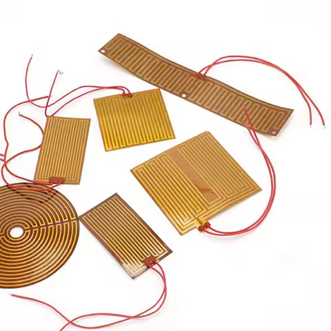 7-100mm 12V 24V Eeletric PI Polyimide Film Heater Heating Element For 3D Printer Oil Tank Car Defros