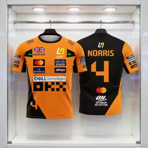 2026 Summer New AI Long Sleeved Top for F1 Team Driver Breathable Comfortable Norris' Racing Suit Fa