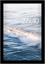 27x40 Poster Frame Black, 27x40 inch Movie Poster Frame with HD Plexiglass Durable and Scratch-proof